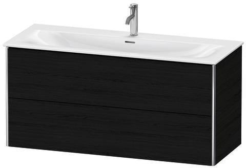 Duravit XSquare Waschtischunterbau 1210 mm, 2 Schubkästen, weiß matt, wandhängend, Tip-On