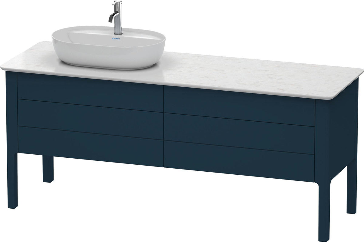 DURAVIT Luv Waschtischunterbau bodenstehend 1733 mm, 2 Auszüge, weiß seidenmatt