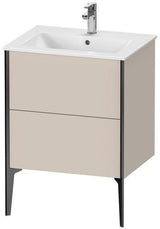 Duravit Waschtischunterbau XVIU 610x834x480mm mit 2 Auszügen in Champagner Matt