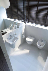DURAVIT Wand-WC Starck 3 Compact, 485 mm Tiefspüler, Durafix, weiß