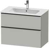 Duravit D-Neo Waschtischunterbau 810 mm betongrau matt mit Soft-Close-Auszug