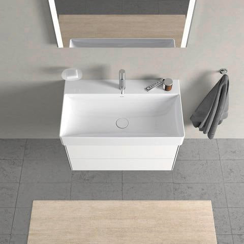 Duravit DuraSquare Möbelwaschtisch 800 mm, weiß, mit Hahnlochbank