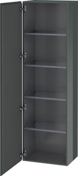 Duravit L-Cube Hochschrank 1760 mm, 1 Tür links, Amerikanisch Nussbaum – Wandhängend, Soft-Close