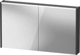 DURAVIT D-Code Spiegelschrank 1200 mm mit LED-Beleuchtung, 2 Türen, Front- und Innenspiegel