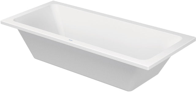 Duravit D-Code Badewanne 1800x800 mm Einbau, Mittelablauf, 2 Rückenschrägen, Weiß
