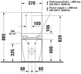 DURAVIT SensoWash Slim Dusch-WC Sitz weiß mit Fernbedienung und Durchlauferhitzer