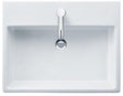 DURAVIT Vero Air Waschtisch 600 mm, weiß, mit Hahnlochbank und 1 Hahnloch, ohne Überlauf, für Wandmontage
