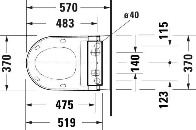 DURAVIT SensoWash Classic Dusch-WC-Sitz in Weiß – mit Fernbedienung, Beleuchtung und einstellbarer Duschstrahlstärke