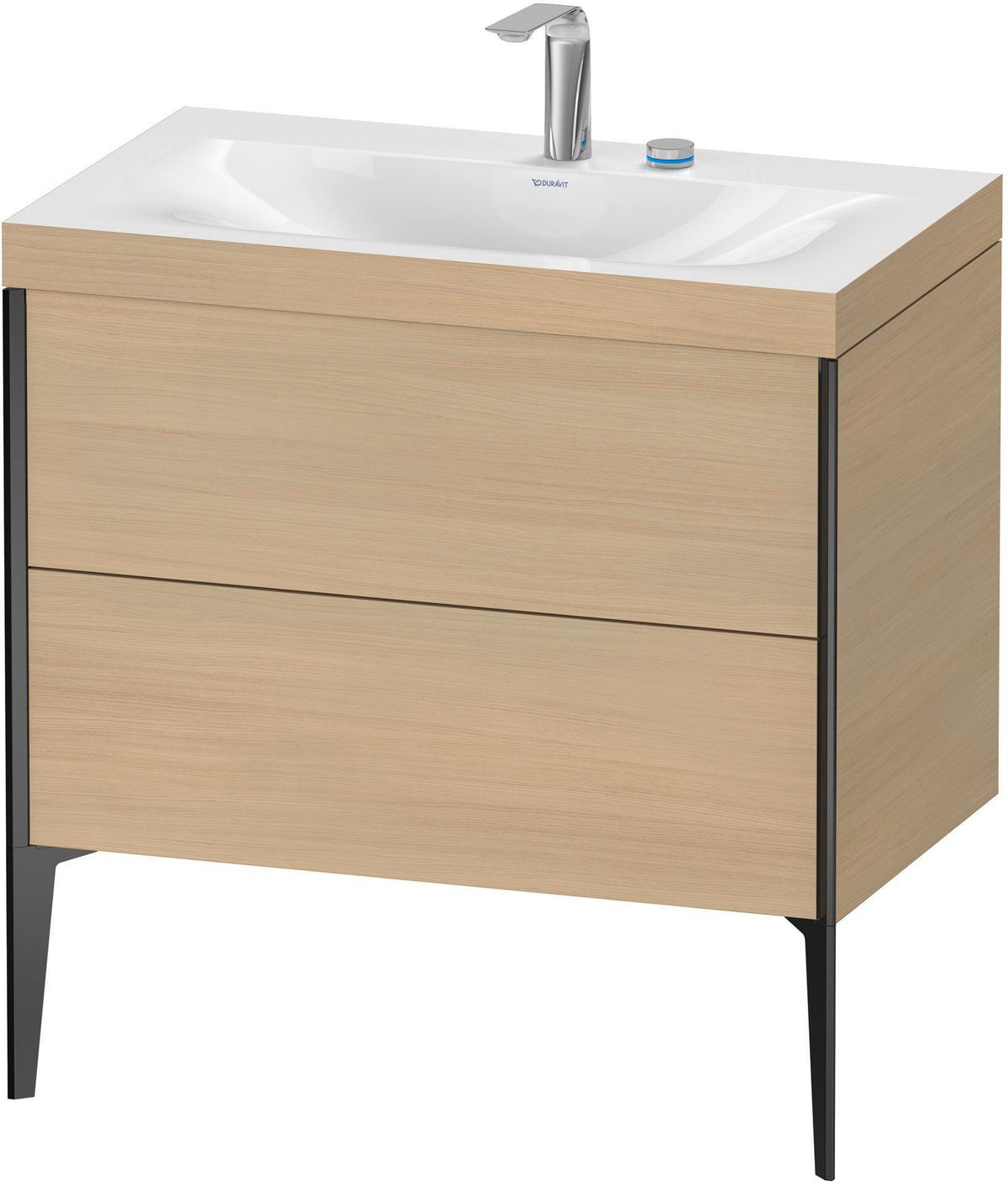 DURAVIT XViu c-bonded Waschtischset 800 mm mit 2 Auszügen, bodenstehend, Soft-Close