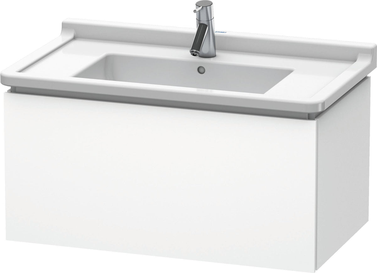 DURAVIT L-Cube Waschtischunterbau wandhängend 820 mm taupe matt 1 Auszug Tip-On