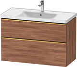 DURAVIT D-Neo Waschtischunterbau 984 mm betongrau matt mit Soft-Close und Bronze-Griff