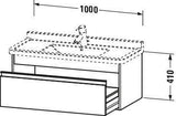 DURAVIT Ketho Waschtischunterbau 1000 mm wandhängend, 1 Auszug, weiß matt, für Starck 3
