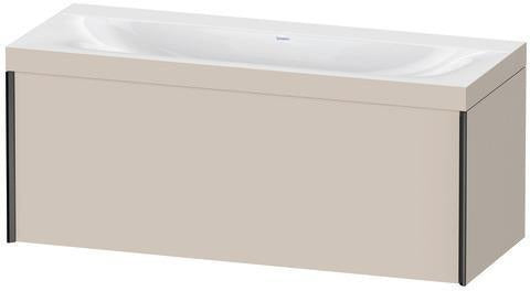 Duravit Möbelwaschtischset XViu 1200x480mm mit Unterbau, 1 Auszug, Ahorn mitte