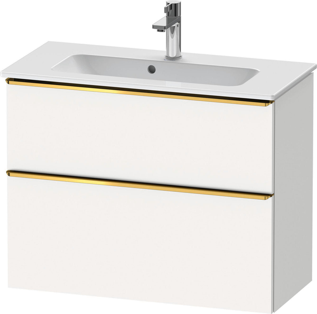DURAVIT D-Neo Waschtischunterbau 810 mm Eiche Schwarz Bronze, wandhängend, 1 Auszug