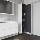 Duravit Hochschrank L-Cube 363x400x1760mm 1 Tür rechts, weiß hochglanz – Wandhängend mit Soft-Close