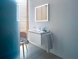 Duravit L-Cube Waschtischunterbau 670 mm taupe matt – Wandhängend mit Tip-On-Auszug