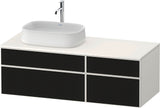 DURAVIT Zencha Konsolen-Waschtischunterbau 1300 mm Eiche Anthrazit mit 2 Auszügen
