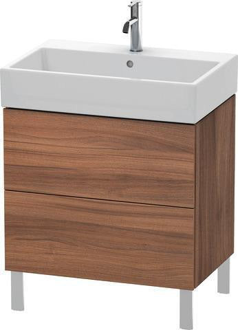 Duravit L-Cube Waschtischunterbau 684 mm Amerikanisch Nussbaum mit Tip-On-Technik