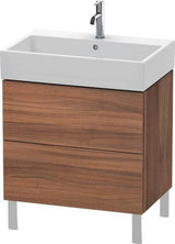Duravit L-Cube Waschtischunterbau 684 mm Amerikanisch Nussbaum mit Tip-On-Technik