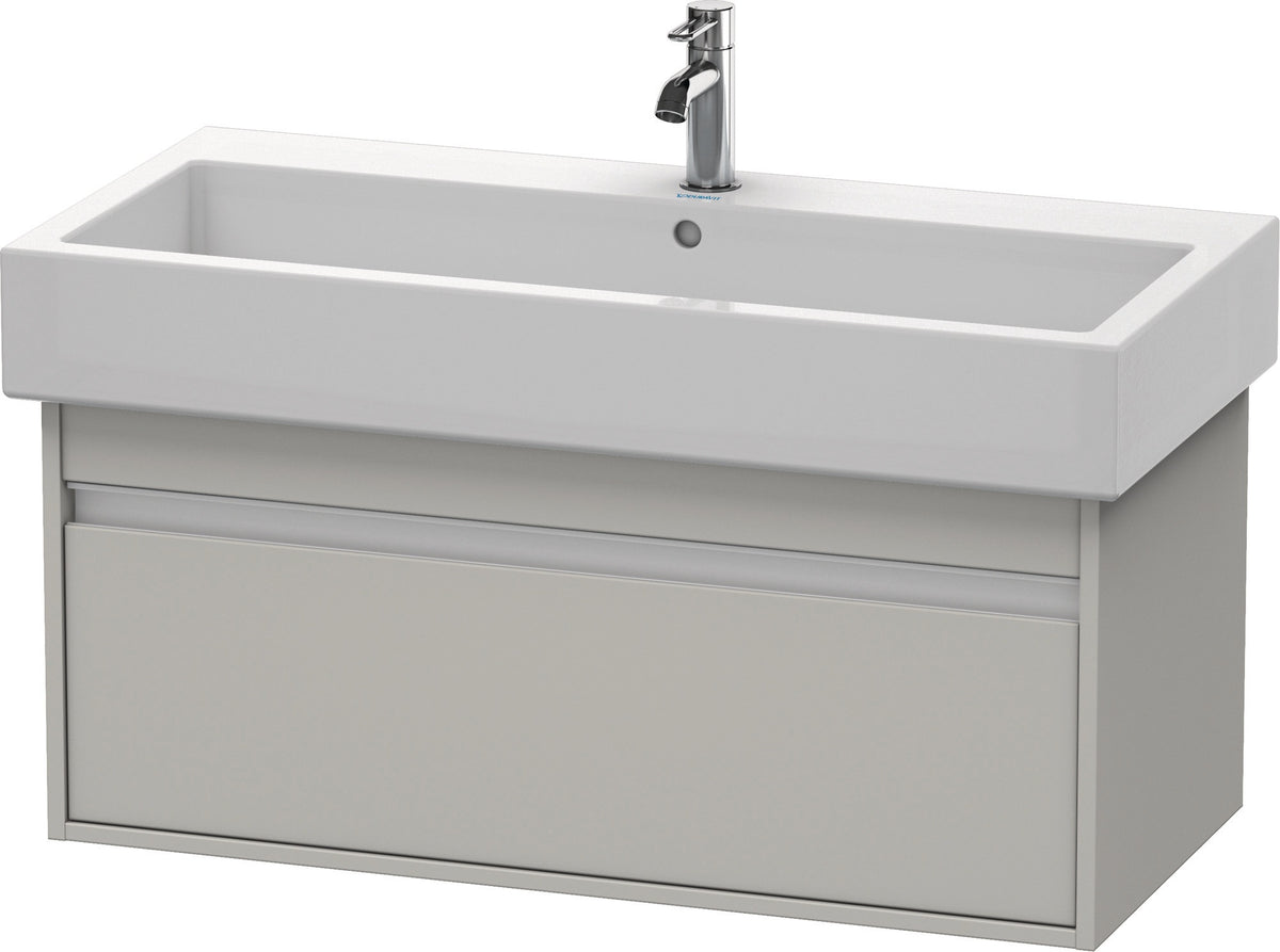 Duravit Ketho Waschtischunterbau 950 mm wandhängend basalt matt mit 1 Auszug