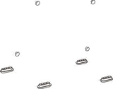 DURAVIT Puffersatz für WC-Sitz 2nd floor, Starck X, PuraVida, Vero, weiß – Universal Ersatzteil
