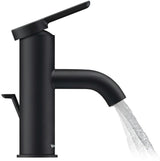 DURAVIT C.1 Einhebel-Waschtischmischer S mit Zugstange, Schwarz Matt