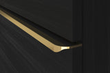 Duravit D-Neo Waschtischunterbau 634 mm betongrau matt mit Bronze-Griff und Soft-Close-Auszug