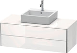 Duravit XSquare Waschtischunterbau 1200 mm, 2 Schubkästen, Weiß Matt, Wandhängend
