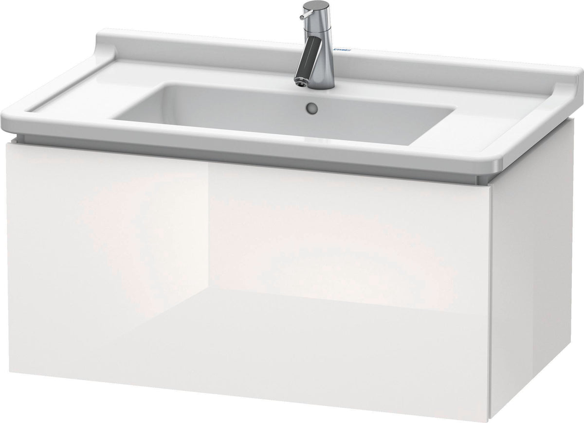 DURAVIT L-Cube Waschtischunterbau wandhängend 820 mm taupe matt 1 Auszug Tip-On