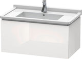 DURAVIT L-Cube Waschtischunterbau wandhängend 820 mm taupe matt 1 Auszug Tip-On