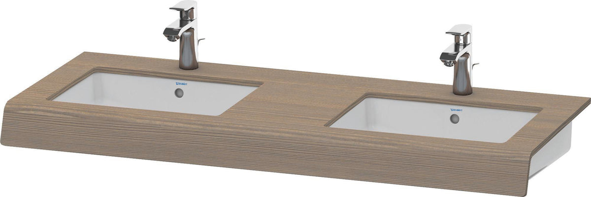 Duravit DuraStyle Konsole 550x800x100 mm Eiche Terra – 2 Ausschnitte, wandhängend
