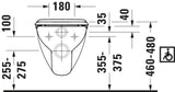 Duravit Wand-WC D-Code Vital 700 mm Tiefspüler barrierefrei mit HygieneGlaze