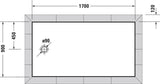 DURAVIT Tempano Duschwanne 1700x700x50 mm Weiß mit Antislip – Bodengleich & Rutschhemmend