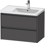 graphit matt / 2 Schubkästen / Waschtischunterbau