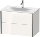 DURAVIT XViu Waschtischunterbau wandhängend 810 mm 2 Schubkästen weiß hochglanz