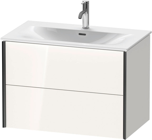 DURAVIT XViu Waschtischunterbau wandhängend 810 mm 2 Schubkästen weiß hochglanz