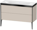 Duravit Möbelwaschtischset XVIU 1200x480mm Chaos mit Unterbau und Raumsparsiphon