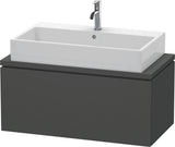 DURAVIT L-Cube Konsolenwaschtischunterbau 920 mm betongrau matt mit 1 Auszug und Tip-on-Technik