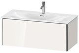 Duravit Waschtischunterbau XSquare 1010 mm weiß matt mit Auszug und Tip-On-Technik