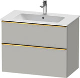 Duravit D-Neo Waschtischunterbau 810 mm betongrau matt mit Soft-Close-Auszug