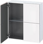 Duravit Halbhochschrank L-Cube 700 mm weiß hochglanz, 2 Türen, wandhängend