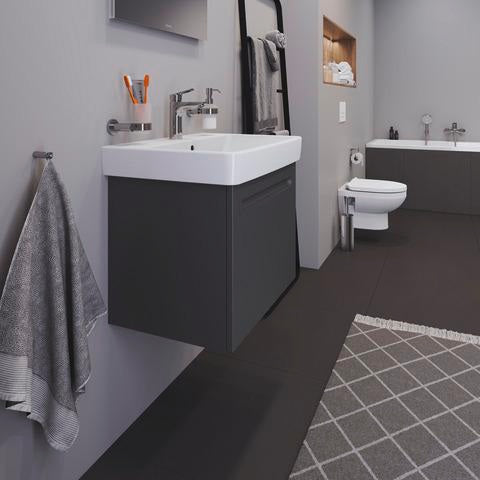 Duravit No.1 Einhebel-Waschtischmischer mit Zugstange, FreshStart, Chrom – 106 mm Ausladung