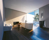 DURAVIT C.1 Einhebel-Bidetmischer Schwarz Matt 121 mm mit Zugstangen-Ablaufgarnitur