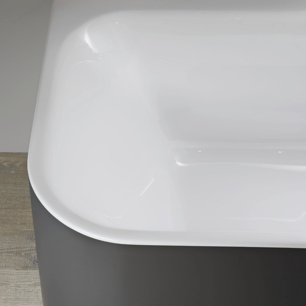 DURAVIT Happy D.2 Eckbadewanne 1800x800 mm links, Sanitäracryl, weiß glänzend, graphit supermatt