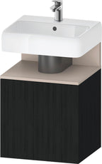 eiche schwarz / Nische taupe matt / Eiche