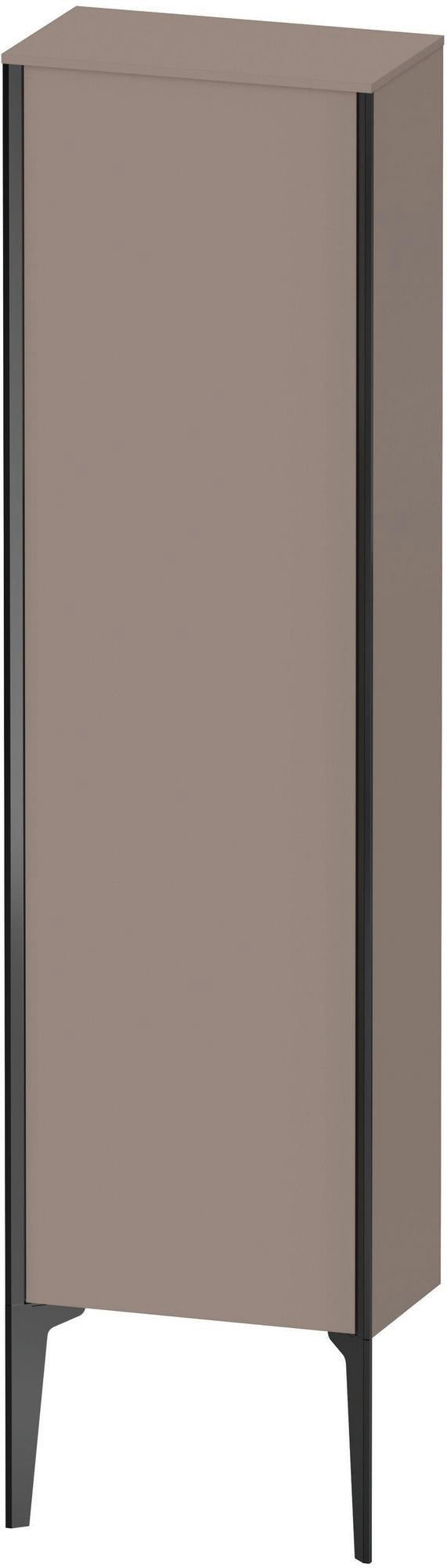 DURAVIT Halbhochschrank XViu 1330 mm rechts, matt basalt, mit Tip-on und Soft-Close