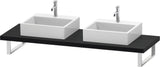 DURAVIT L-Cube Konsole variabel 45 mm weiß matt mit 2 Ausschnitten, 550 mm tief