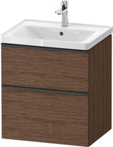 Duravit D-Neo Waschtischunterbau 584 mm betongrau matt mit Auszug und Schubkasten