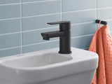 DURAVIT D-Code Handwaschbecken 450 mm weiß, 1 Hahnloch, mit Überlauf, wandhängend