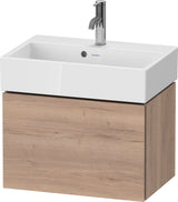 DURAVIT L-Cube Waschtischunterbau wandhängend 584 mm Weiß Matt mit 1 Auszug und Tip-On-Technik
